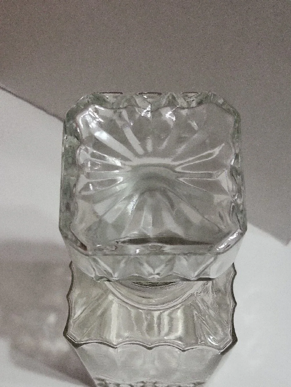 Clear Glass Decorative Decanter - Classic Cut Design